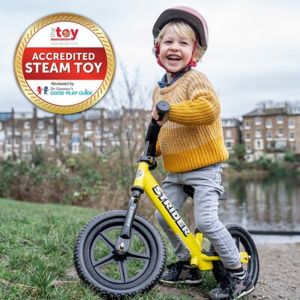 Todas las bicicletas Strider 12 y 14X obtienen la acreditación STEAM Toy.