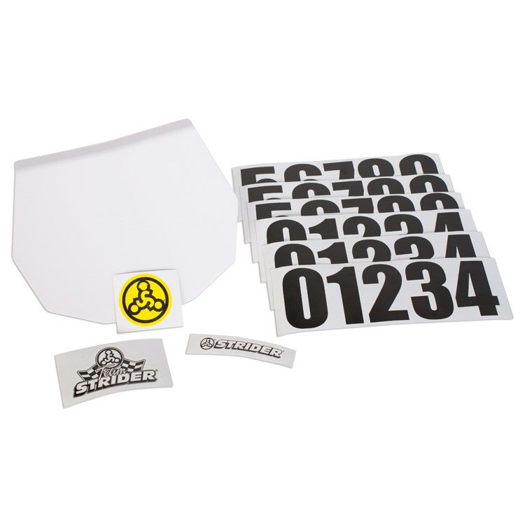 Strider® Placa Con Soporte, Números y Stickers