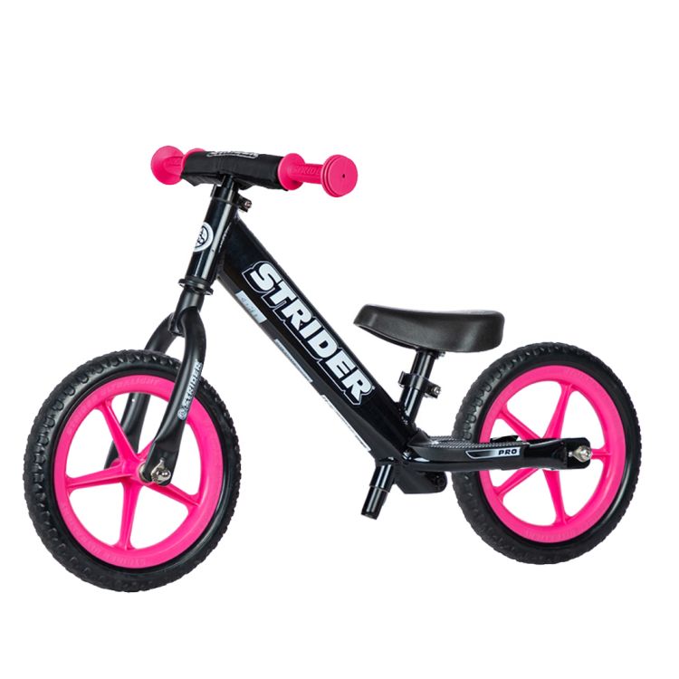 Stider 12 Pro Negra I Pink Minigrips I Pink Ultra Light Wheels
