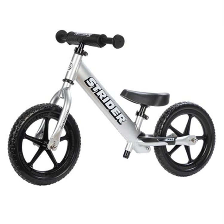 Strider 12 Pro Silver Bicicleta Balance para Niños de 1 a 4 Años