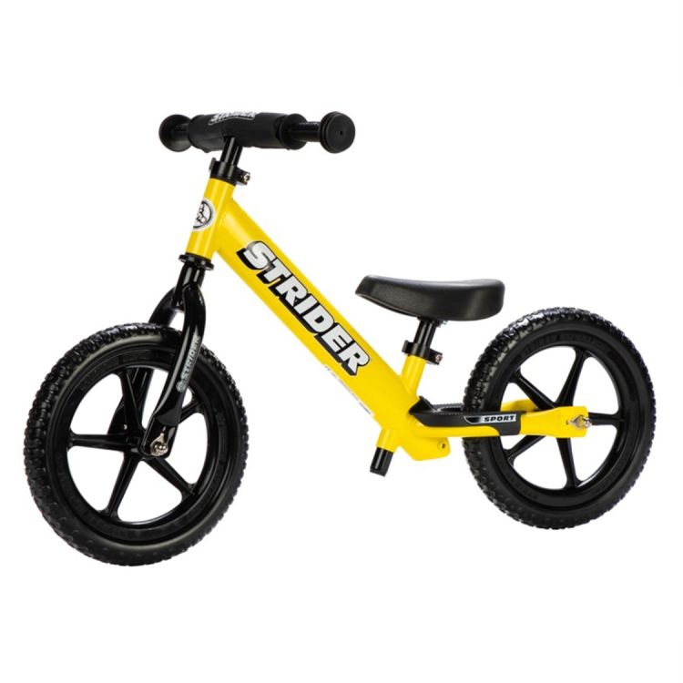 Strider 12 Sport Amarilla Bicicleta de Balance para Niños de 1 a 4 Años