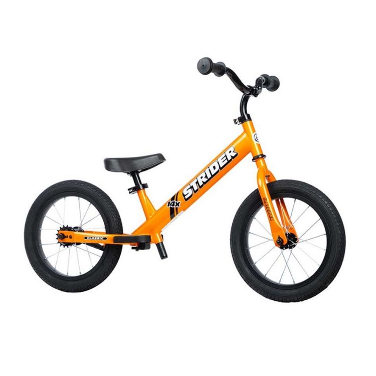 Strider 14X Classic Naranja | Bicicleta de Balance Aro 14 Convertible | 3 a 6 años
