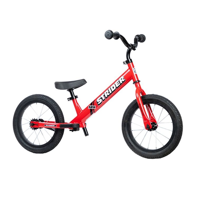 Strider 14X Classic Roja | Bicicleta de Balance Aro 14 Convertible | 3 a 6 años