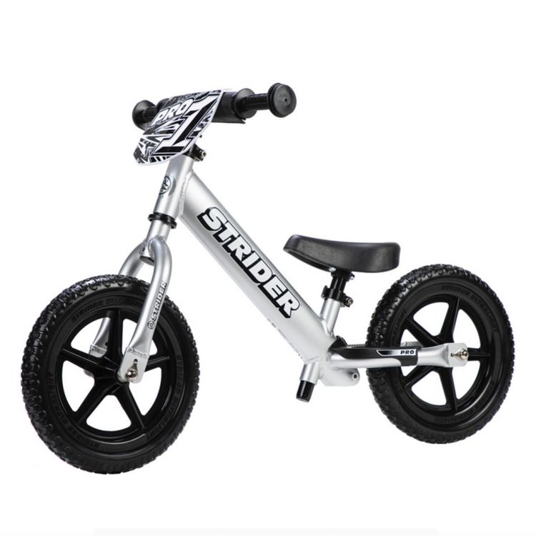 Strider 12 Pro Silver – Bicicleta Balance Sin Pedal