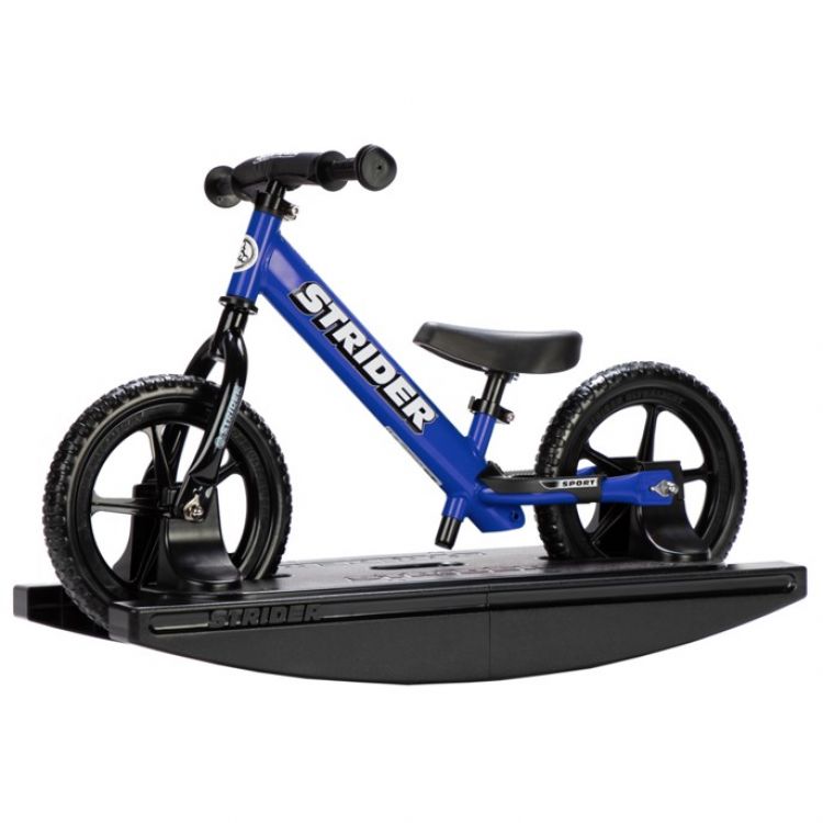 Strider Sport 12 Promo Pack Bicicleta Balance + Rockin Base Azul