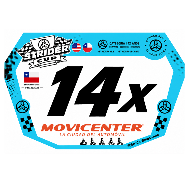 Kit e Inscripción | Categoría 14X (3-5 años)| Strider 14" Sin Pedales