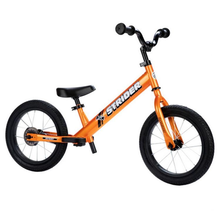 Strider 14X Bicicleta Naranja Freno Contrapedal + Kit Pedales (Pack)