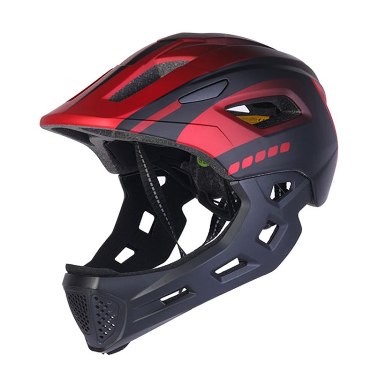 Casco Integral Desmontable Rojo Miniriders Certificado CE 52 a 56 cm.